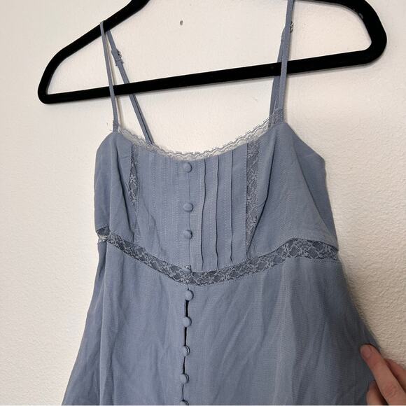 Target Wild Fable Trim Babydoll Cami/ Slate Blue/ Size XXS - Picture 5 of 9